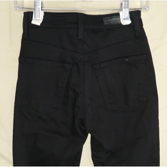 Adriano Goldschmied Alexxis Jeans Size 24 High Rise Vintage Slim Black Distress - Picture 10 of 16